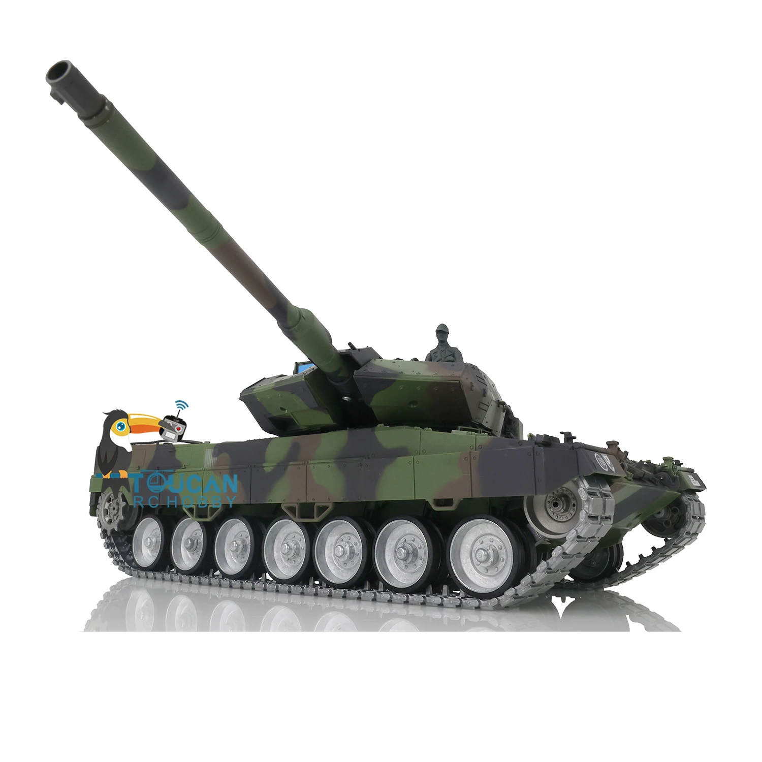 Heng Long 1/16 RC Tank 7.0 Customized Leopard2A6 Radio Control Tank 3889 Metal Tracks FPV Recoil Vehicle Toys TH17595 6