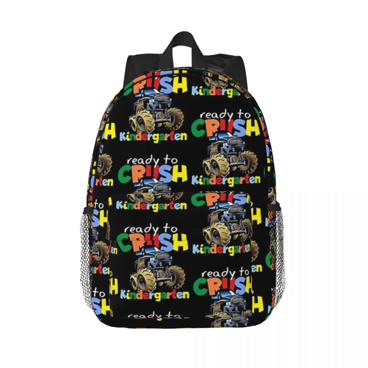 

Cute Kids Ready To Crush Kindergarten Monster Truck Backpack Boys Girls Bookbag Fashion School Bags Travel Rucksack Shoulder Bag