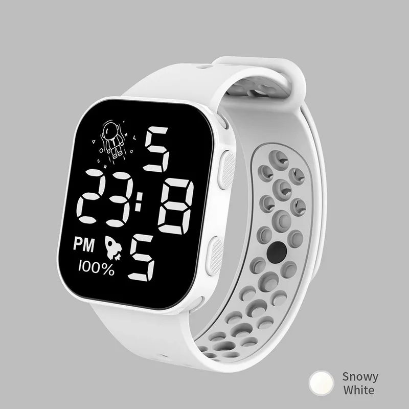 2022 Fashion LED Digital Watches Men Female Clock HD Square Dial Electronic Wrist watch For Women Kids Watches Relogio Feminino