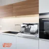 Energy Star Countertop Dishwasher 6 Plate Wash Programs White EZ Clean Filter Stainless Steel Interior Residual Drying Quick 6