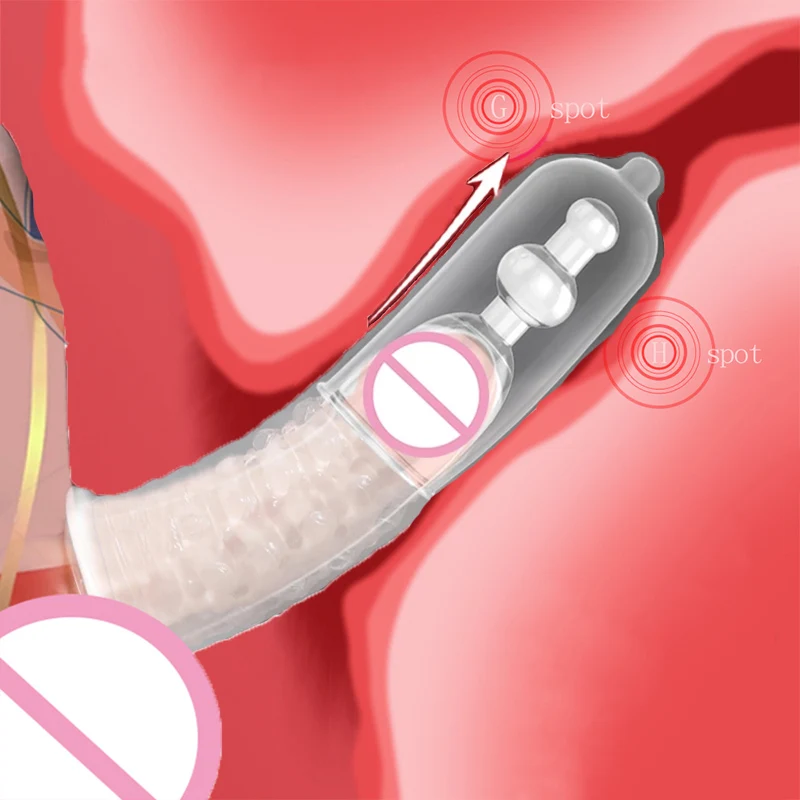 2 Sizes Reusable Lengthen Penis Enlargement Extend Penis Extension Sleeves Extender Sex Toys For Men Rings Couples Games