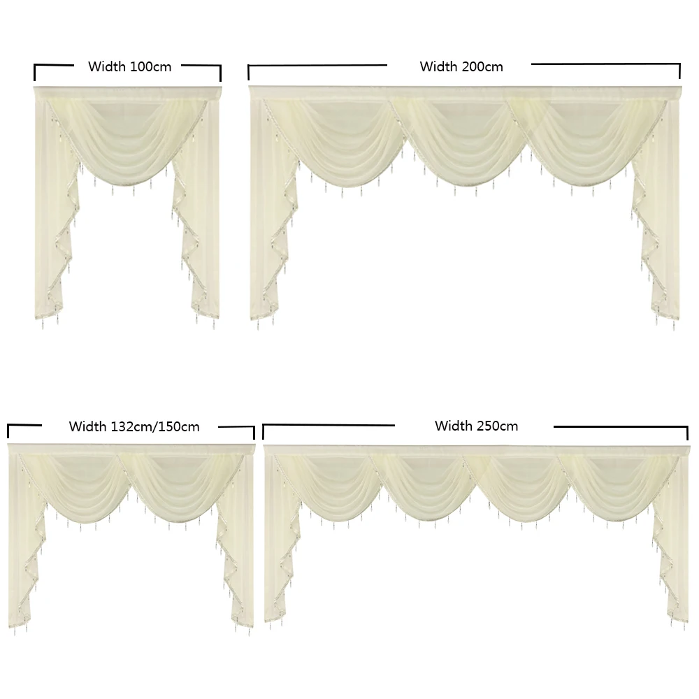 PONY DANCE Mantovane per Tende Voile Trasparenti Tendine Decorazione