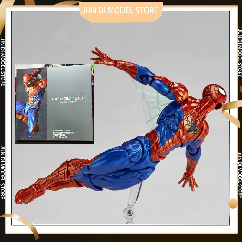 In Magazzino Spiderman Super Hero Ver.2.0 Revoltech Wen Miles Morales Pete Parker Spider-Man Action Collection Figure Model Toys