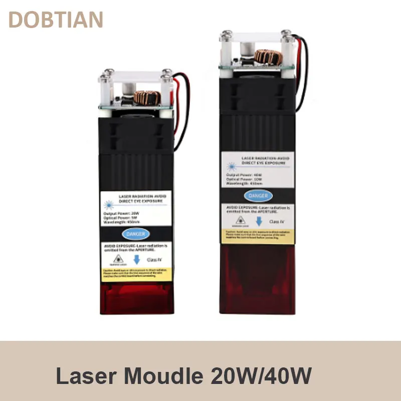 

20W 40W Laser Module 450nm Engraving Laser Head Fixed Focal Length High Precision Engraving for CNC Laser Engraver