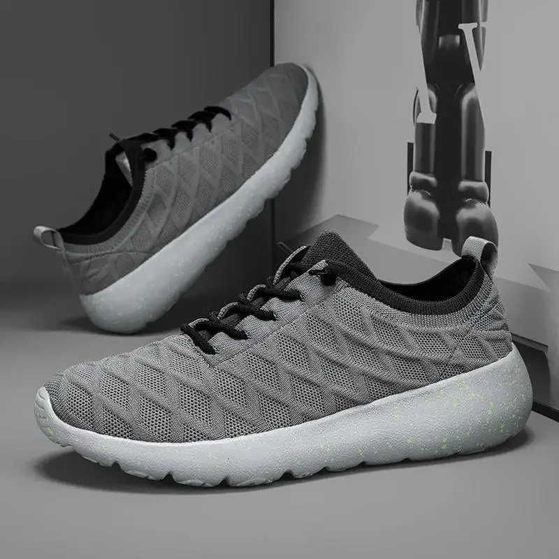 

Men's Shoes 2024 New Running Shoes Men's Mesh Summer Breathable Tenis Sports