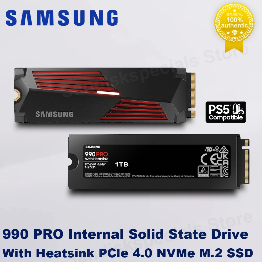 内蔵型SSD Samsung 990 PRO 1TB SSD M.2 Samsung 990 Pro 1 TB, PCIe 4.0, M.2 - SSD - Multitronic