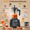 Blender,Smoothies Blenders, PRASKY Max.2400Watts/1000Watts Blender and Grinder Combo 25000RPM Powerful Kitchen Blender 68oz BPA 5