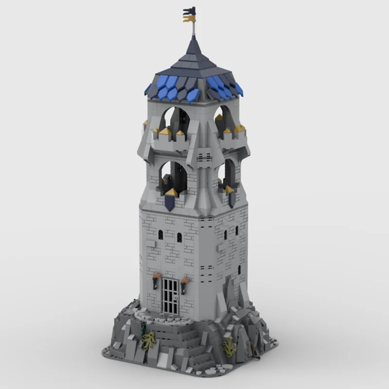 

1420PCS MOC Medieval Castle: Watch Tower Modular Building Blocks With Full Interior Model Toy Brick Children's Birthday Gift