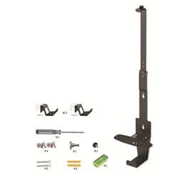 Wall Mount Storage Stand with Dual Game Controller and Headset Hook Bracket (Black)