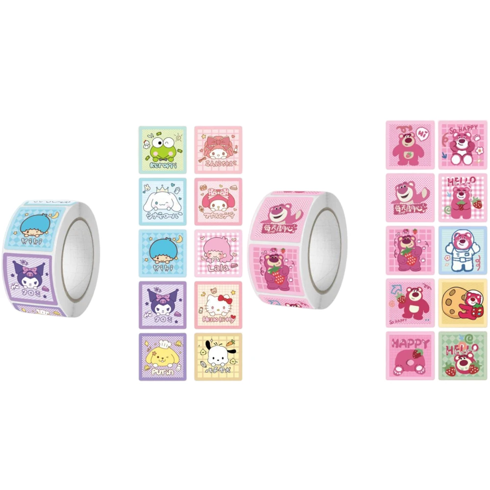 

2023 New 500 Stickers Cartoon Sanrio Stickers Wholesale Gift Sealing Stickers Hand Account Stickers Reward Paper Kawaii