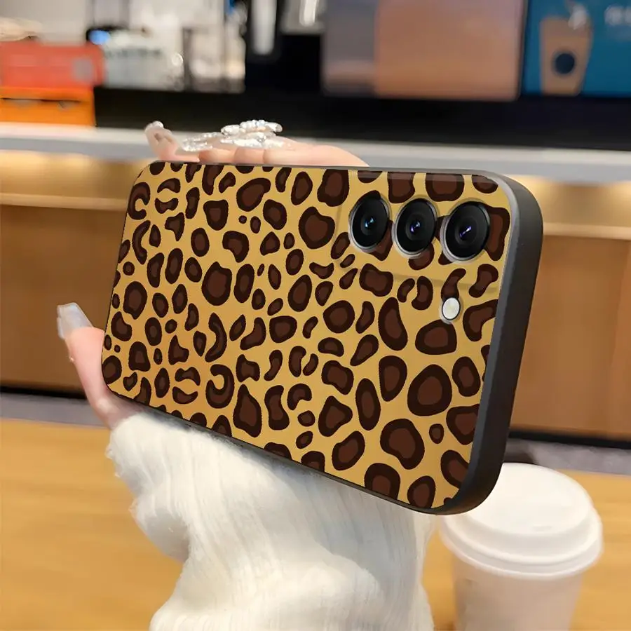 Vintage Leopard Print Soft Phone Case Cover