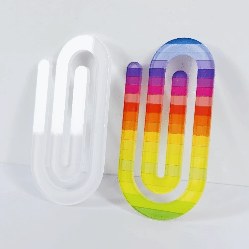 9개 아크릴 염료승화 블랭크 페이퍼 클립 대형 크리에이티브 열전사 북마크 사랑 하트 독특한 DIY 패턴 페이퍼 클립