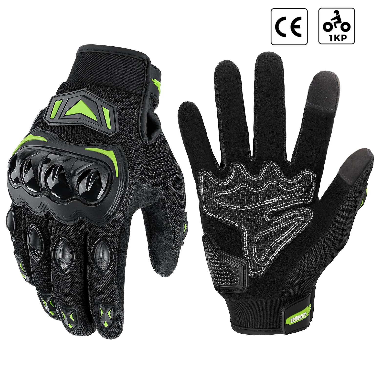 KEMIMOTO Summer Motorcycle Gloves CE Riding Gloves Knuckle Touchscreen Motorbike Tactical Gloves For Dirt Bike Motocross ATV UTV