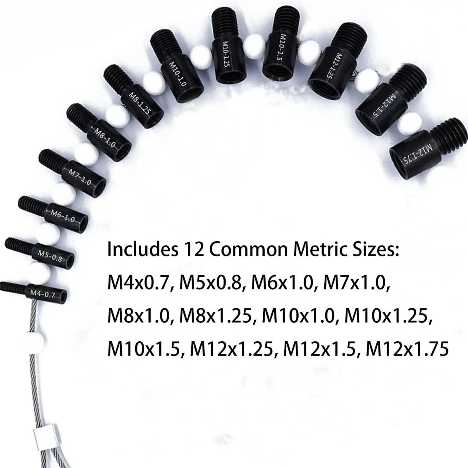 Thread Tester Bolt Nut Screw Thread Checking Checker Inspection 6-32 1/2-20 M12-1.75 M4-0.7 Inch And Metric Measuring Tools