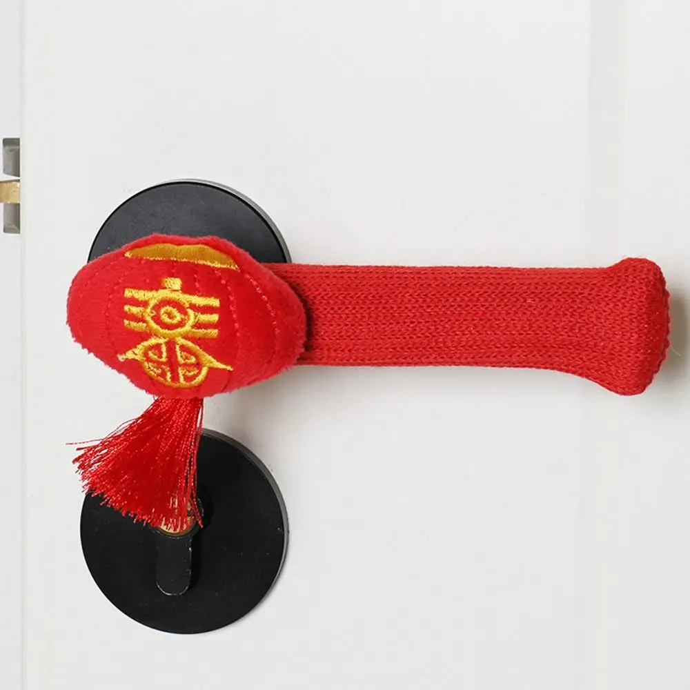 Soft Refrigerator Door Handle Cover Gloves Warmer Fridge Door Handle Cover New Year Decoration Smudges Decor Knob Covers