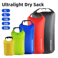 Ultralight Dry Sack 3/5/10/20/35L Drifting Swimming Lightweight Dry Storage Bag Waterproof Rafting Kayaking Outdoor Sport Bag 1