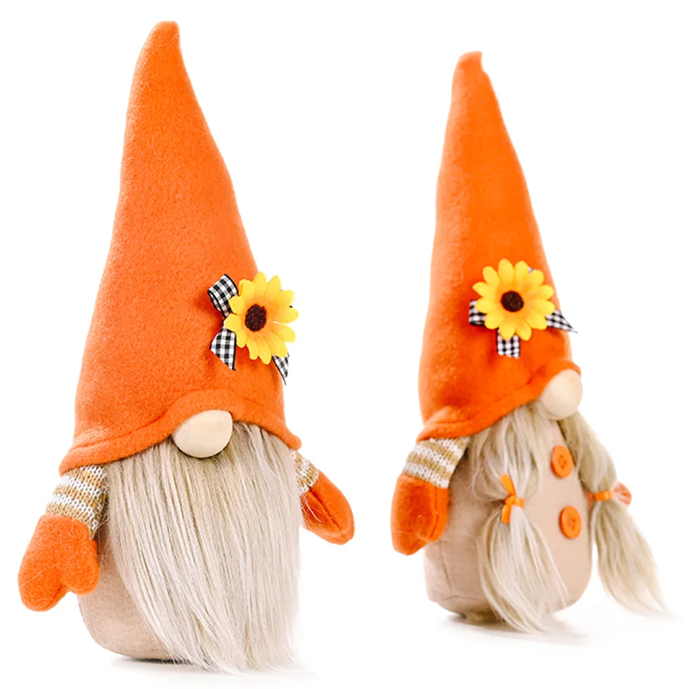 

2pcs Lovely Sunflower Faceless Gnome Faceless Gnome Elf Faceless Gnome Decor