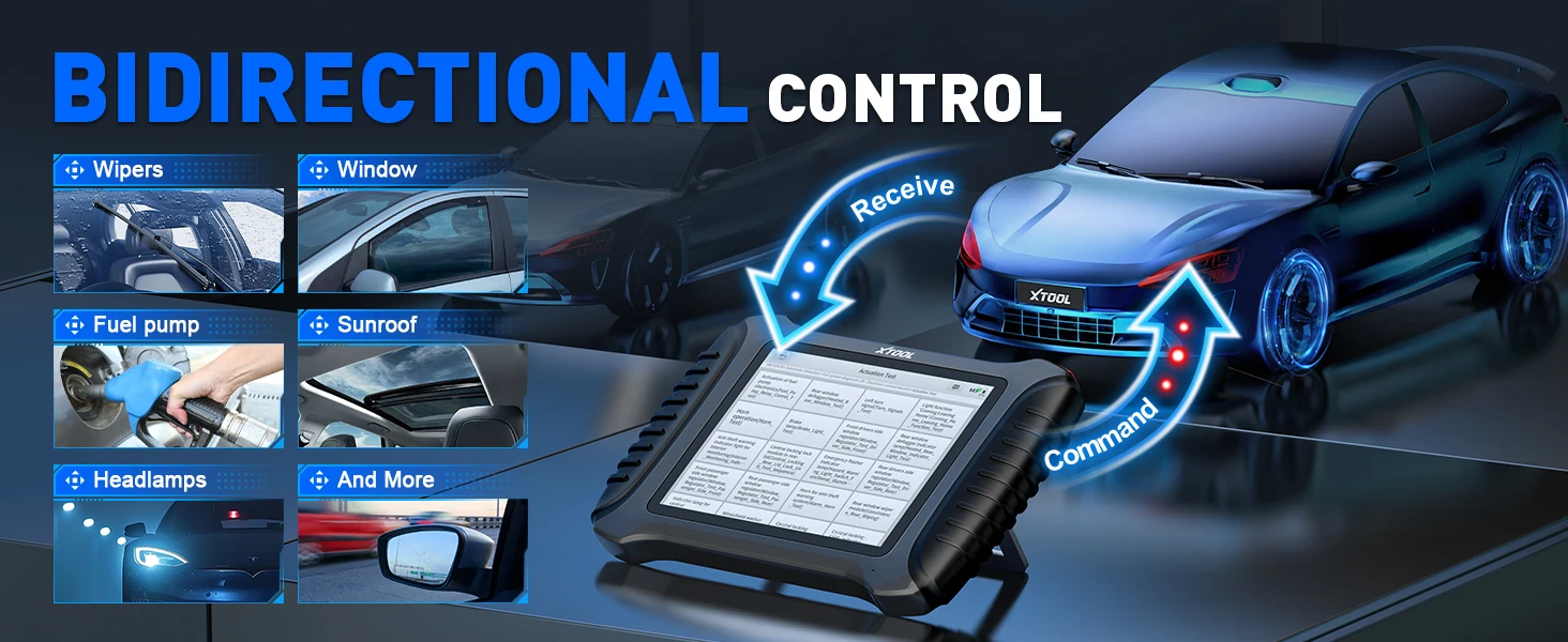 Xtool IP900BT OBD2 Diagnosegerät für Alle Fahrzeugsysteme mit ECU-Codierung, Aktivtest, Schlüsselprogrammierung und 41+ Reset-Funktionen, FCA CAN FD – Detail 7