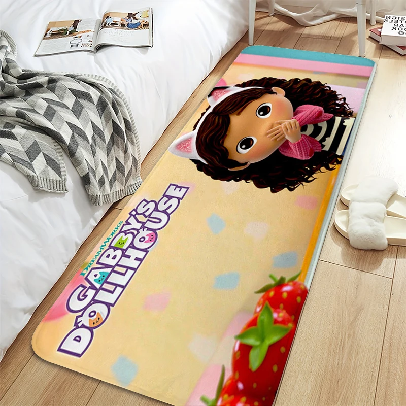 

Bathroom Rug G-Gabby Dollhouses Cute Mat for Hallway Washable Non-slip Kitchen Mats Flannel Bedroom Funny Doormat Entrance Door