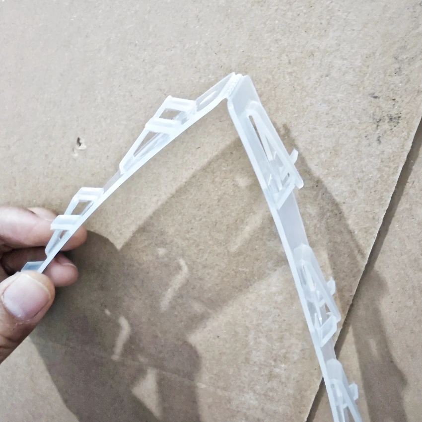 Foldable L62cm Plastic Merchandise Display Clip Strip PP Hang Holder Products Package in Supermarket 50pcs