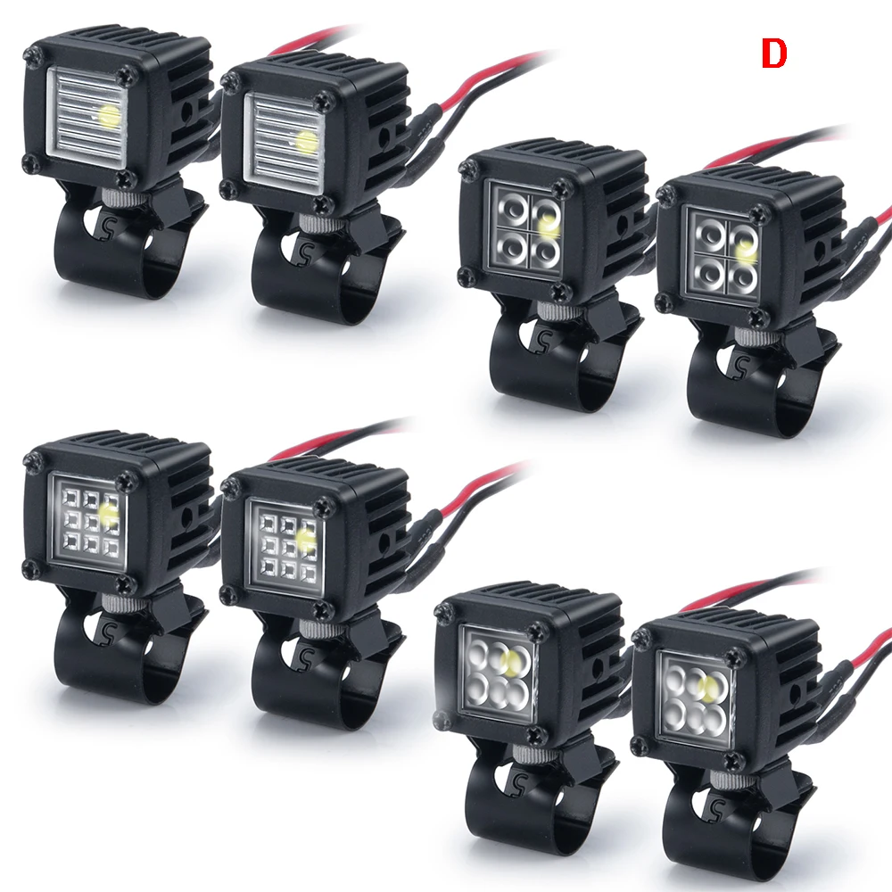 YEAHRUN LED-Leuchten Scheinwerfer Scheinwerfer für TRX-4 TRX6 Axial SCX10 Wraith SCX24 1/10 1/24 RC Auto LKW Dekoration Teile – Detail 18