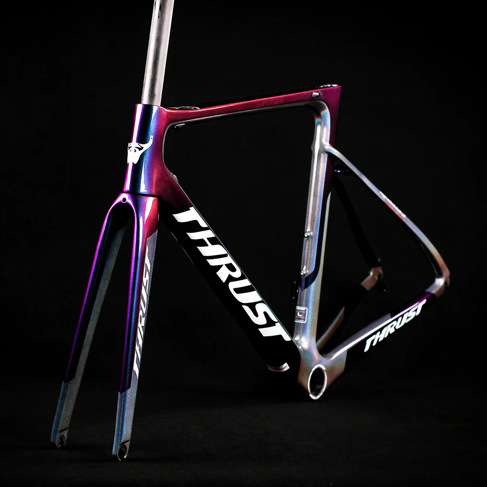 THRUST カーボンフレーム フレームセット　ロードバイク T1000カーボンファイバーロードバイクフレーム,機械式自転車