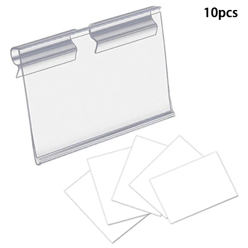 

10Pcs Plastic Product Label Display Bracket Label Bracket Retail Price Tag Label