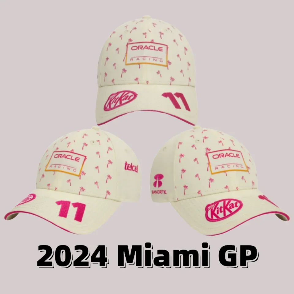 Майами Кепка GP 2024 Checo Перес Кепка головной убор бейсболка F1 Team Hat Max Verstappen Майами Кепка GP Fan Trucker Cap Formula One аксессуары