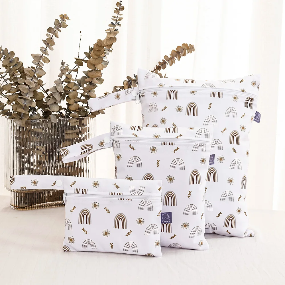 3-Piece Waterproof Travel Cosmetic and Diaper Storage Bag Set