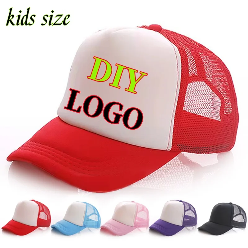 Children Boy Girl Baby Baseball Cap Summer Kids Mesh Trucker Hat Outdoor Breathable Leisure Sun Hats