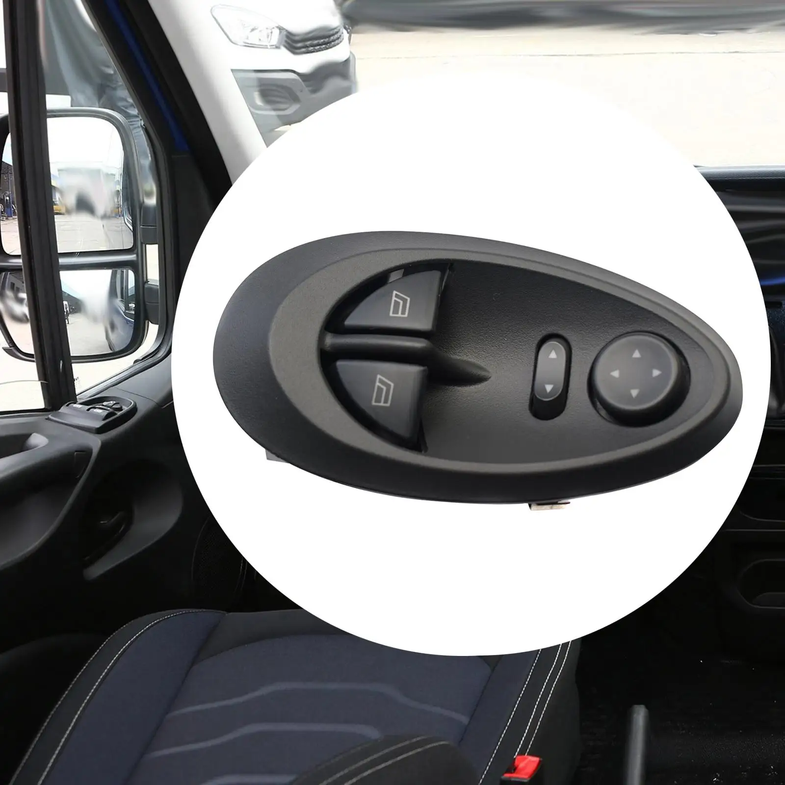 

Электрическая кнопка стеклоподъемника 500321137 49054, запчасти для замены, легкая установка, черный