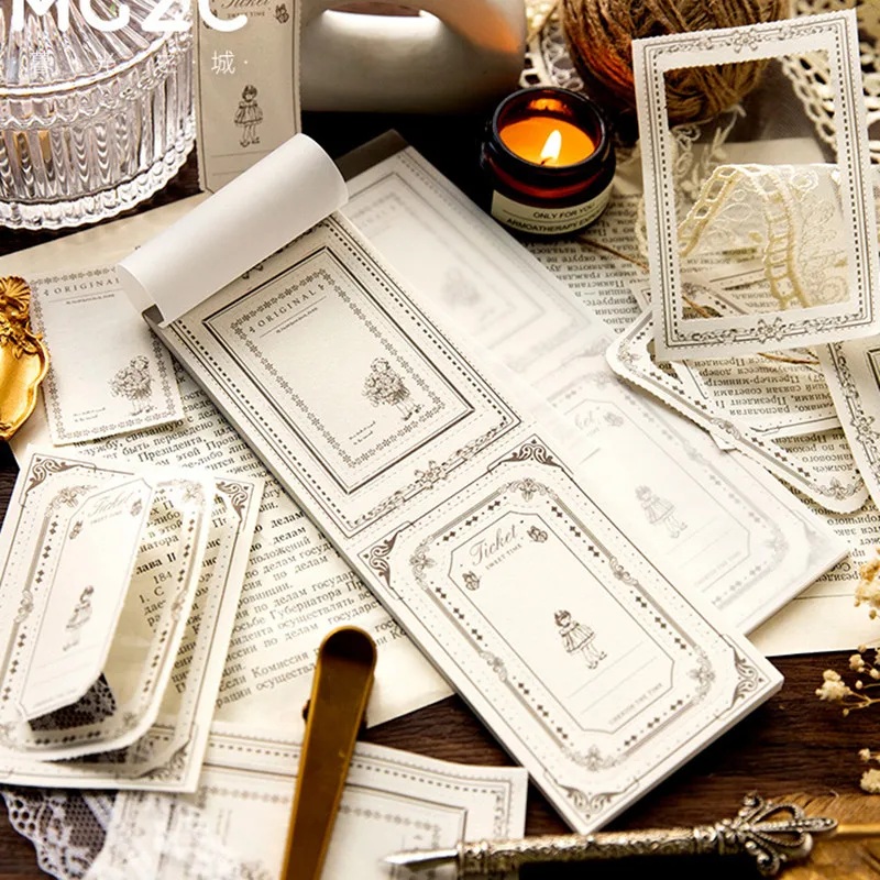 

Винтажная Цветочная рамка для записей, необычная вырезанная записная книжка, «сделай сам», скрапбукинг, создание открыток, нежелательный журнал, коллаж, канцелярские принадлежности