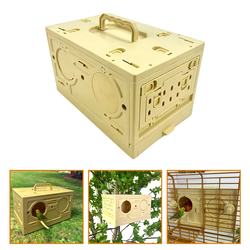 

Plastic Folding Pigeon Cage Small Pet Bird Carrier Cage Bird Travel Cage Pigeon Nest Box Training Release Competition
