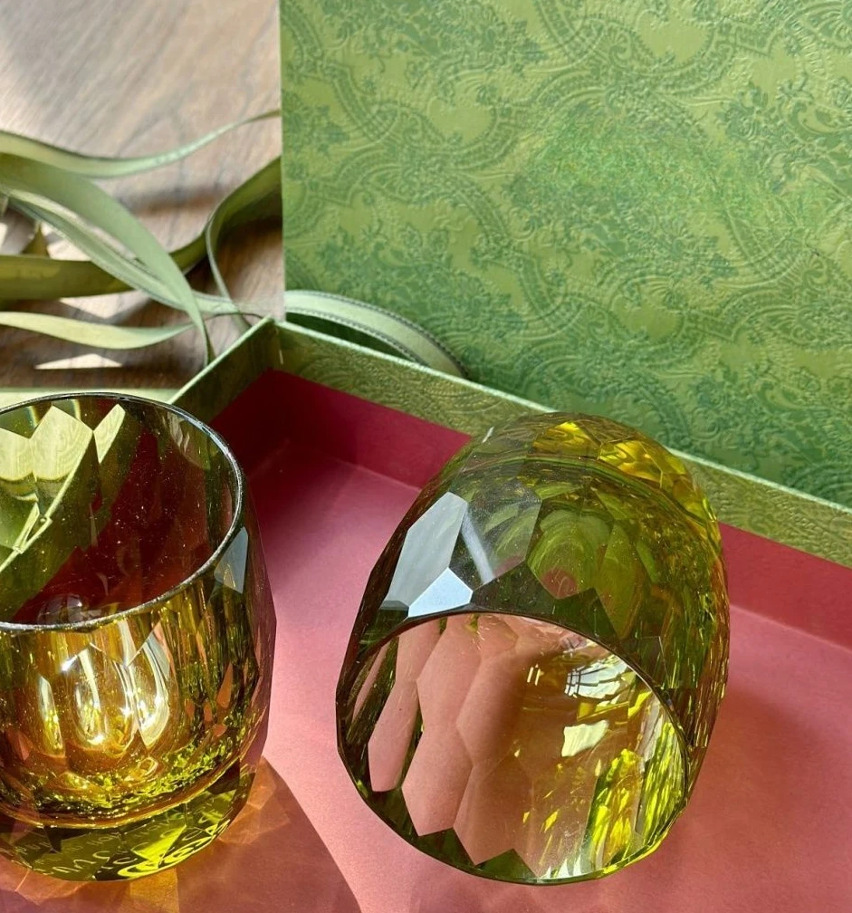 

Chaopin Creative Handmade Large Capacity Crystal Cup Exquisite Celebrity Style High Beauty Pair