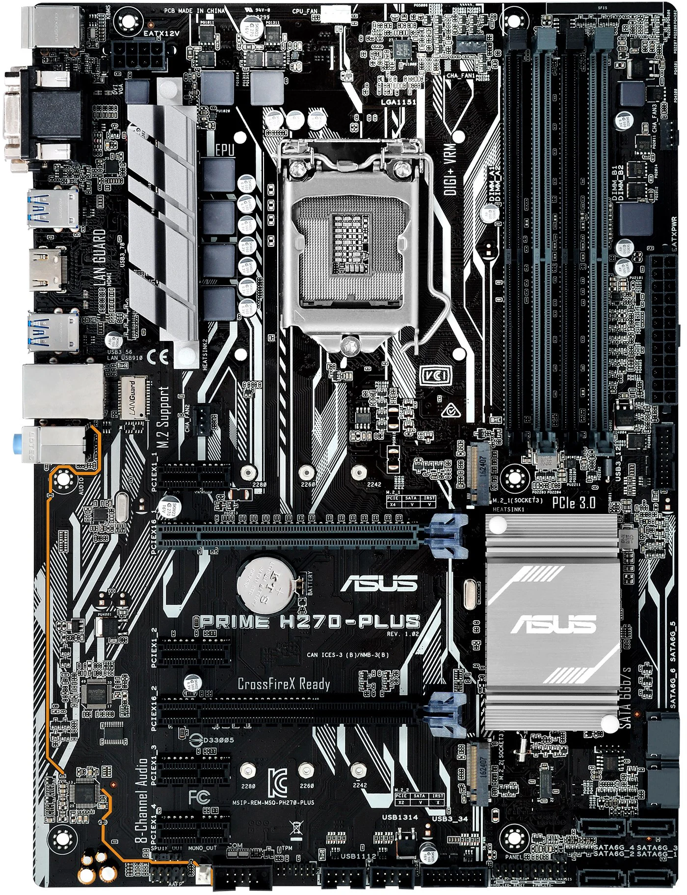 CPU i7-7700k + ASUS PRIME H270-PLUS+32GB RAM ASUS PRIME H270-PLUS H270 Motherboard LGA 1151 For i7-7700K