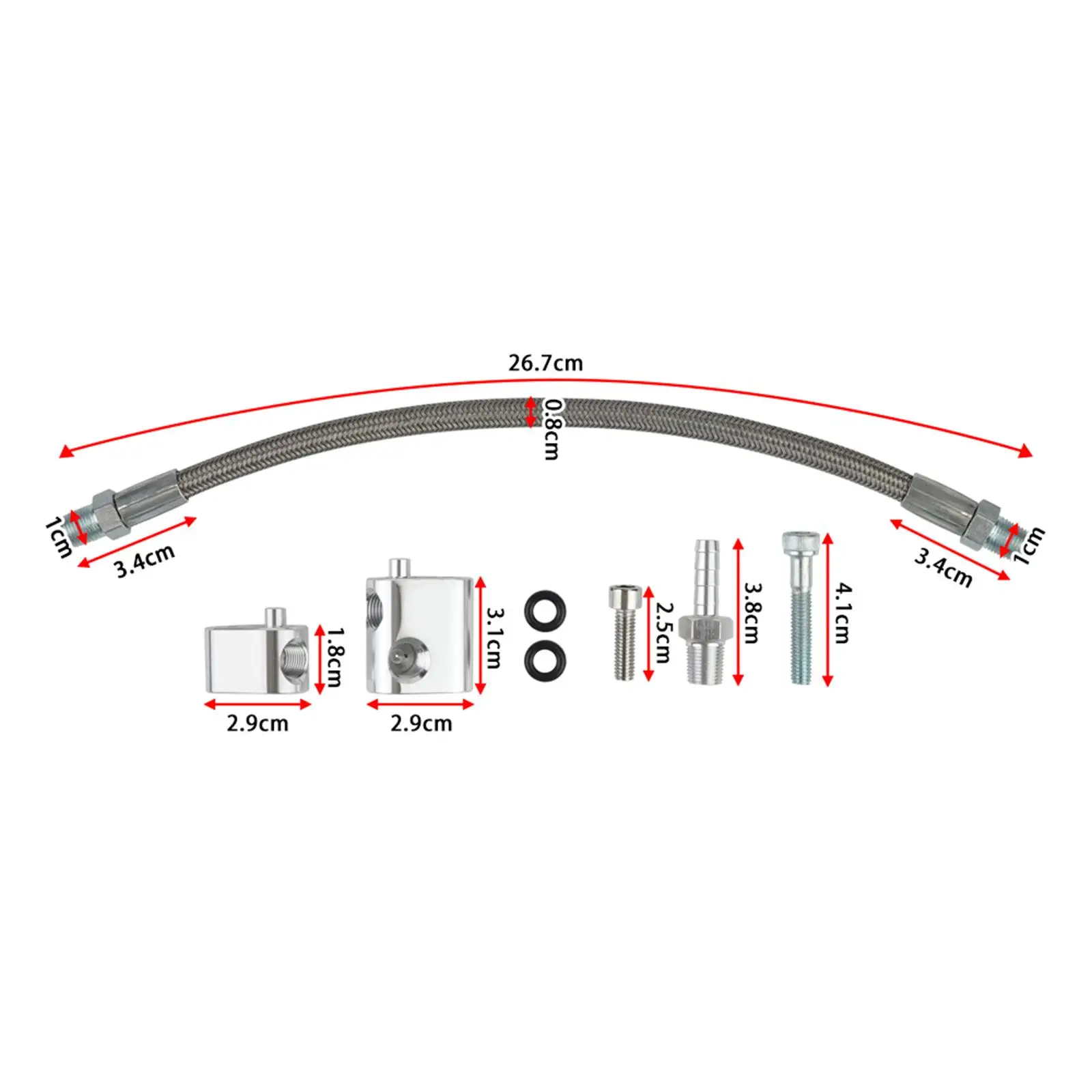 551675 Coolant Steam Port Crossover Hose Set Durable Assembly Professional