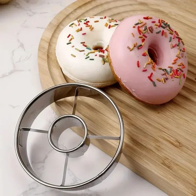DIY Edelstahl Donut Form Kuchen Dekorieren Backen Werkzeuge Desserts Brot Cutter Maker Küche Hause Backen Liefert – Detail 2