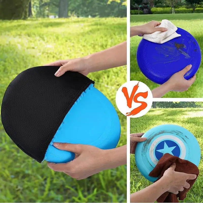 Disc Golf Cleaning Towel Portable Flying Ring Wiper Pocket Flying Ring Golf Towel Accessories For Men Women Disc Golfers