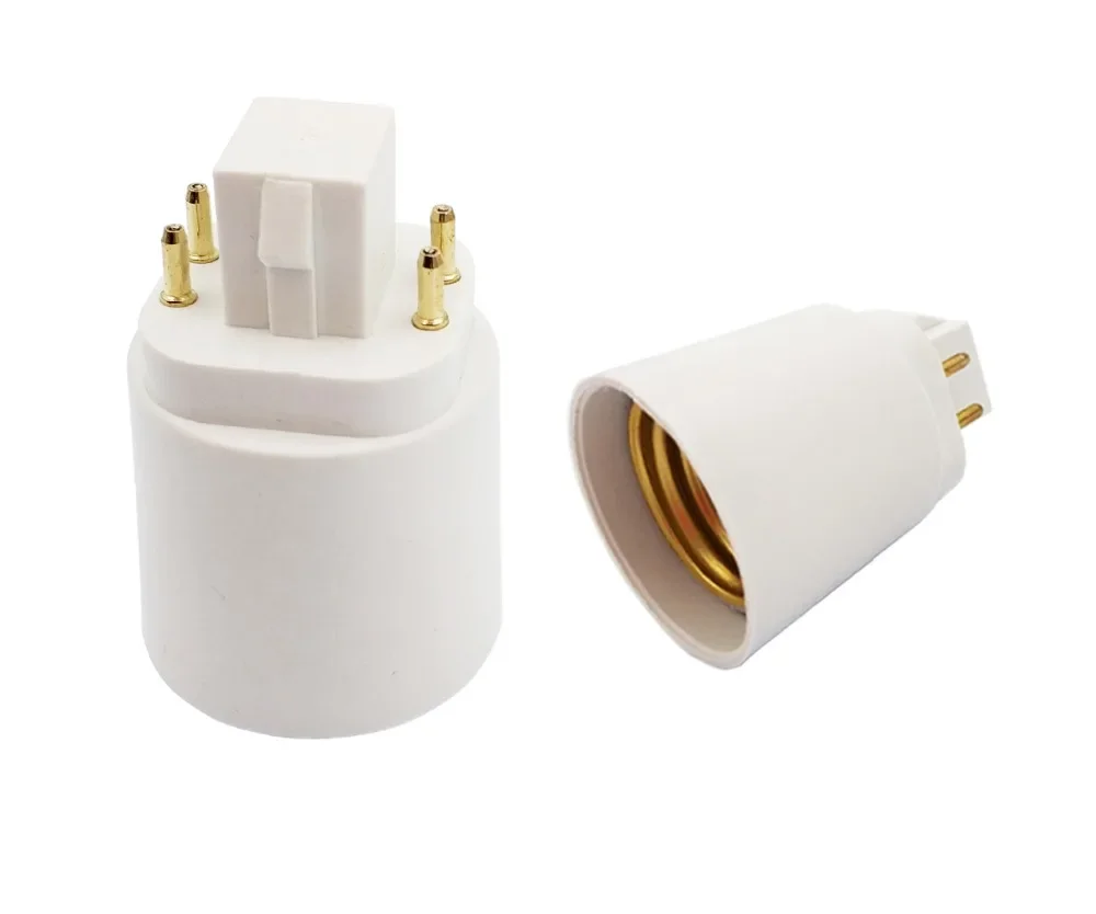 Convertitore Lampada Da G24 A E27/E26/E14, Adattatore Per Portalampada LED/Alogena, In PBT Anticalore - 2