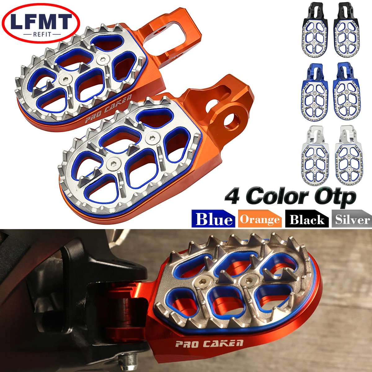 

Motocross Foot Pegs FootRest Footpegs Rests Pedals For Husqvarna TC FC TE FE TX FX FS For KTM EXC EXC-F SX SX-F125-500 2016-2023