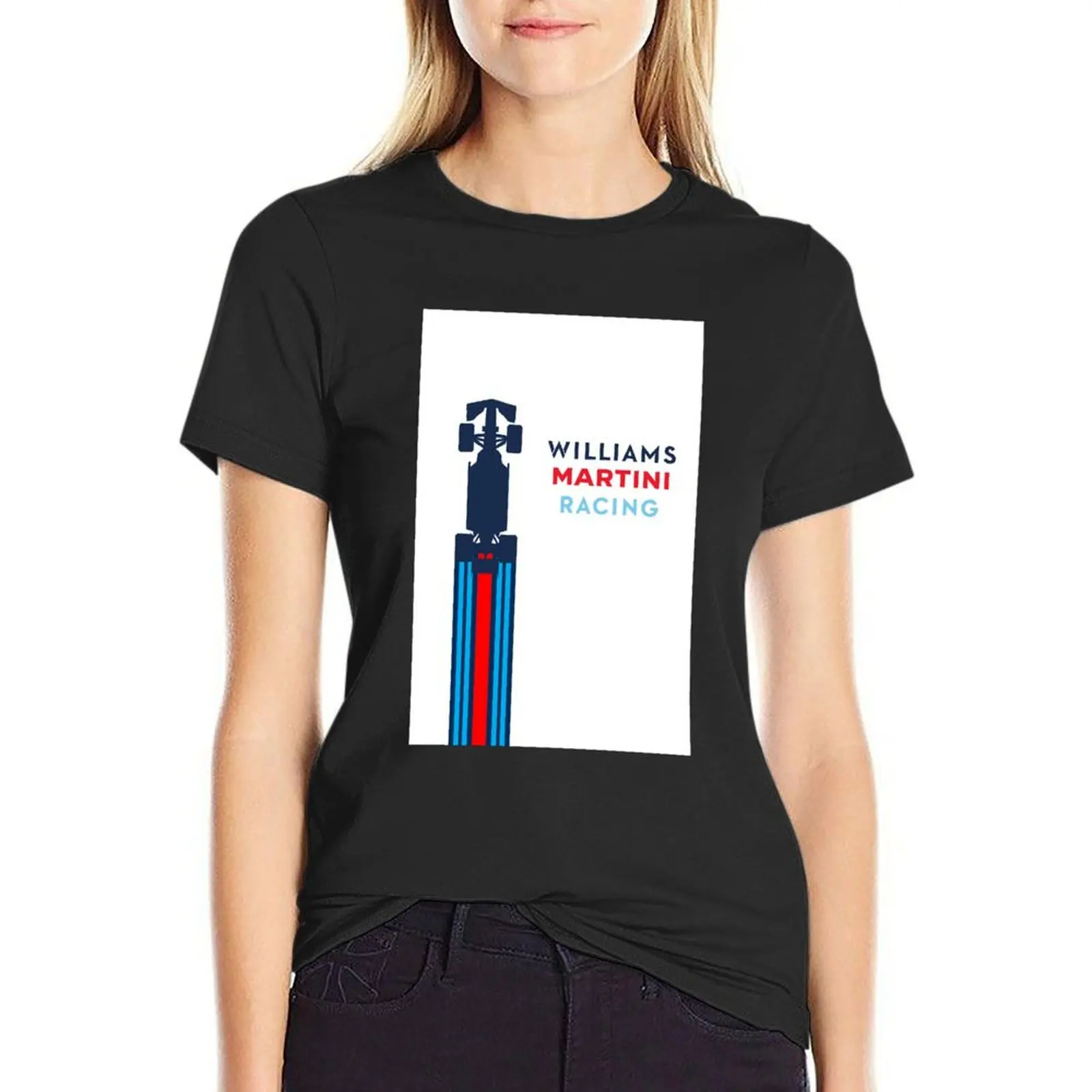 F1 Williams Martini Racing Classic T-Shirt Cute Top Tees T-Shirt Bianche Da Donna