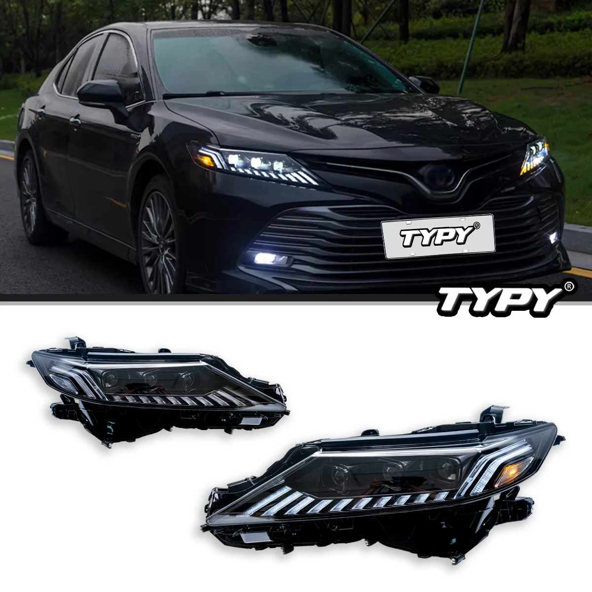 トヨタカムリTYPY-LED-2018用ヘッドライト,カーライト,ヘッドライト