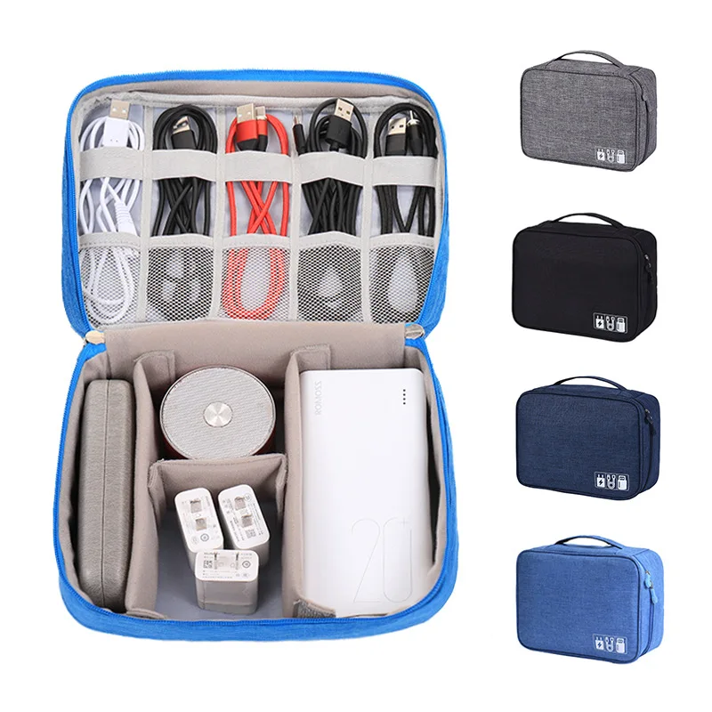 Travel Digital Storage Bag Mobile Phone Charger U Disk Data Cable Organizer Multi-functional Storage Pouch Kit Case Accessories