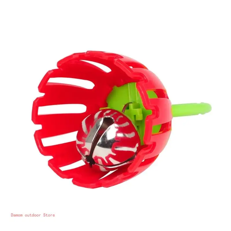 Oval Handle Baby Cage Bells Shaker Toy, Safe for Early Training Handheld Toy