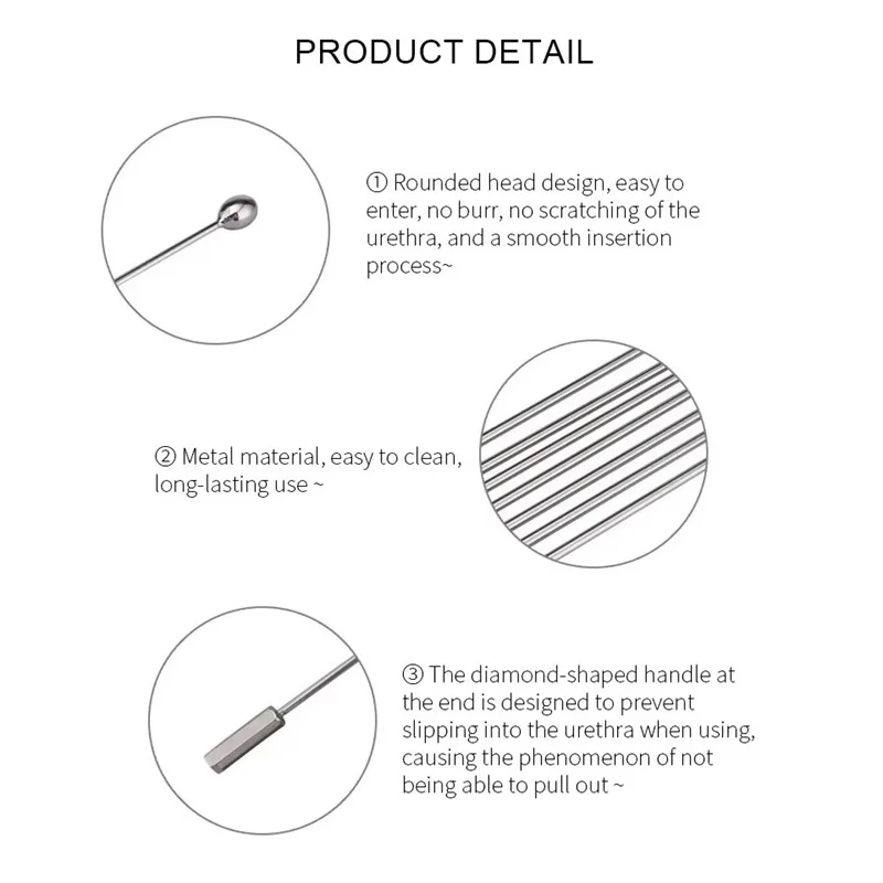 6-12mm Metal Stick Urethral Sound Masturbator Male Urethral Catheter Horse Eye Stimulation Sex Toys Dilator Penis Plug penis sex toys
