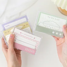 

75 Sheets Thick Portable Memo Pad Kawaii Colorful Check List Paper Notes 98*65mm