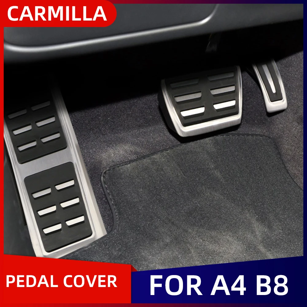 Gas Fuel Footrest Pedals Fit For Audi A1 A4 A6 Q5 8X GB B6 B8 C6 C7 C8 8R 80A Accelerator Brake No Drilling Pedal Cover Pads