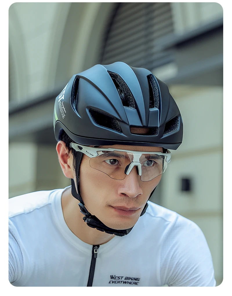 WEST BIKING Photochrome/polarisierte/bunte Fahrrad-Sonnenbrillen-Set, 3-Linsen, austauschbare Fahrradbrille, TR90-Rennradbrille – Detail 20