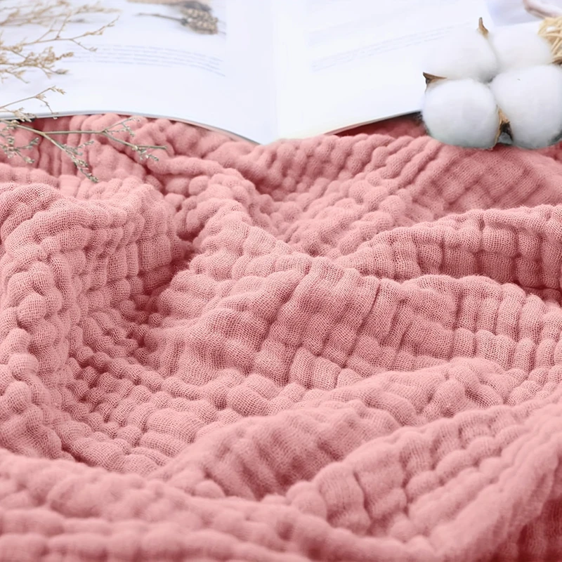 Premium Double Gauze Cotton Muslin Fabric for DIY Crafting & Sewing Projects