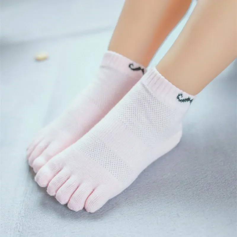 5 Pairs Baby Pure Cotton Toe Socks Short Cartoon Beard Pattern Mesh Breathable Casual 5 Finger Socks for 3-6-12Y Kids Boys Girs 6 Sd4e6dcb1181142aabeba1a28b3eb4397J